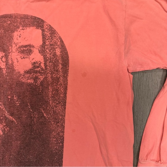 Post Malone Concert  Shirt Mens LARGE LS Hollywoods Bleeding Tour Neon DEADSTOCK - Picture 3 of 7
